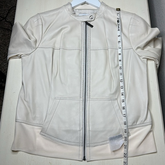 NWOT Peace Love World Leather Mixed Media Jacket Size 4 - Picture 15 of 16